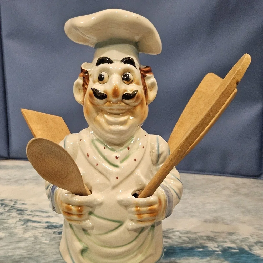 Vintage‎ Ceramic Chef Utensil Holder 12